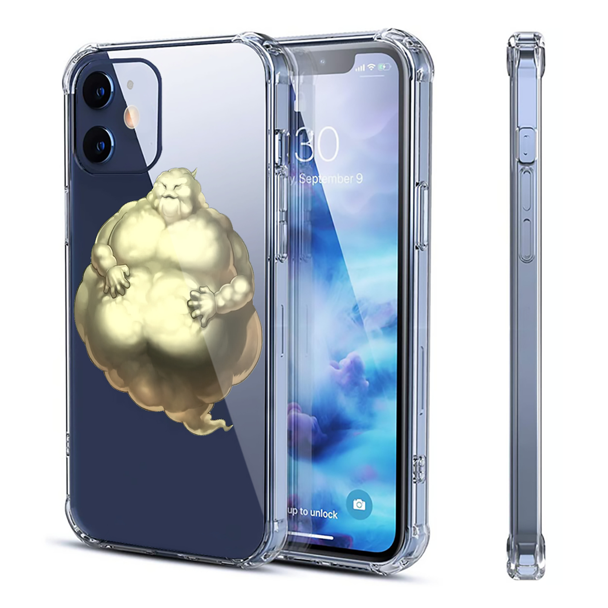 （画像用） 遊☆戯☆王 Yu-Gi-Oh! 【iPhone 12シリーズ対応】透明スマホケース（クリアソフトケース）